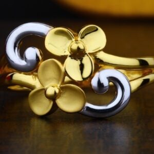 22K Woman Gold Ring PJ LR001