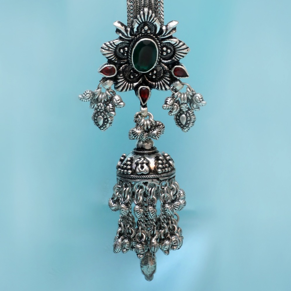 999 Silver Antique Ghughari Juda PJ-P005 - Image 2