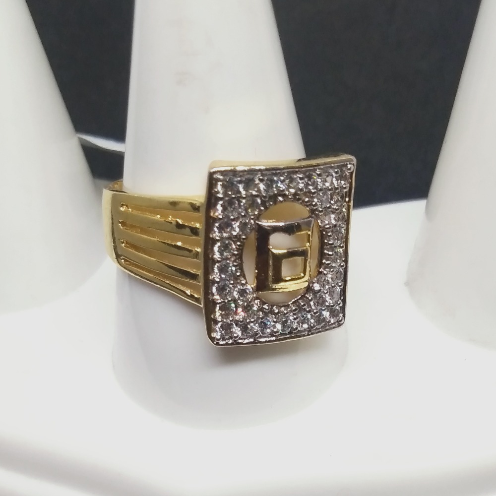 916 Gold Fancy Round Najrana Gents Ring