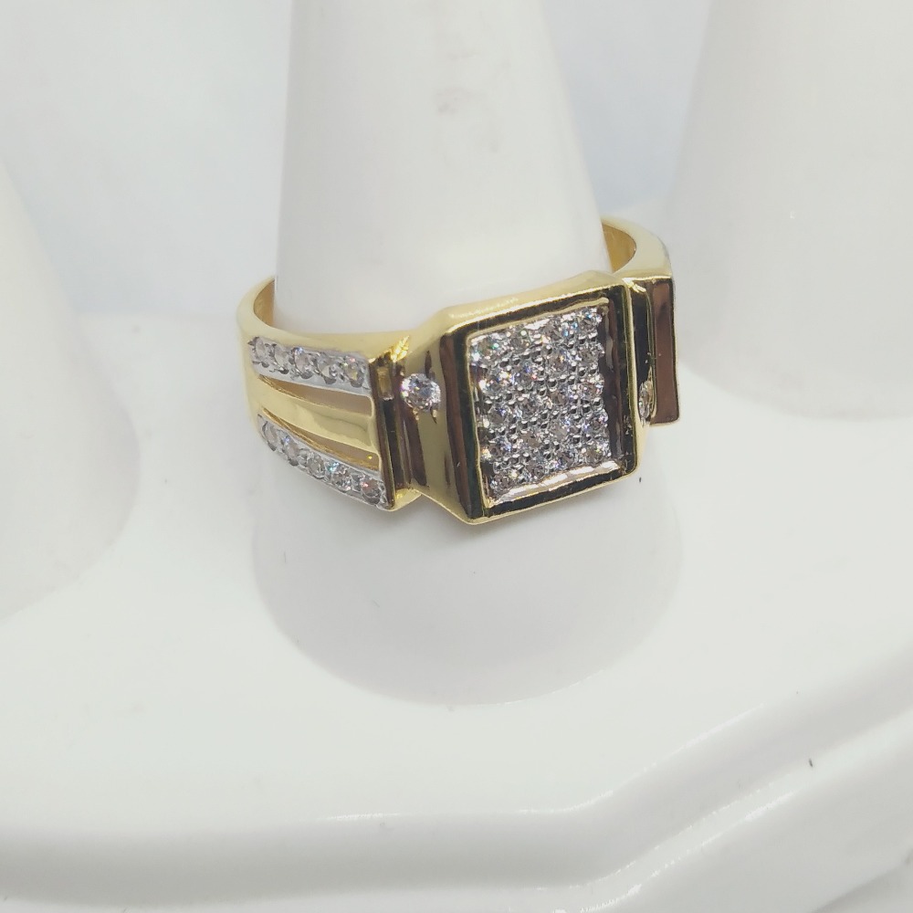 22KT Plain Gold Square Gents Najarana Ring