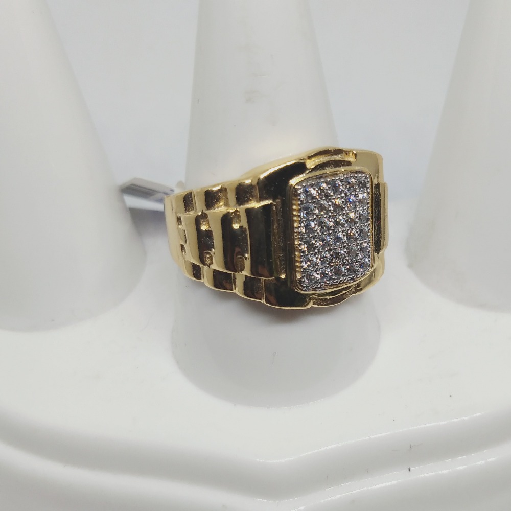 916 Gold Classic  Gents Ring