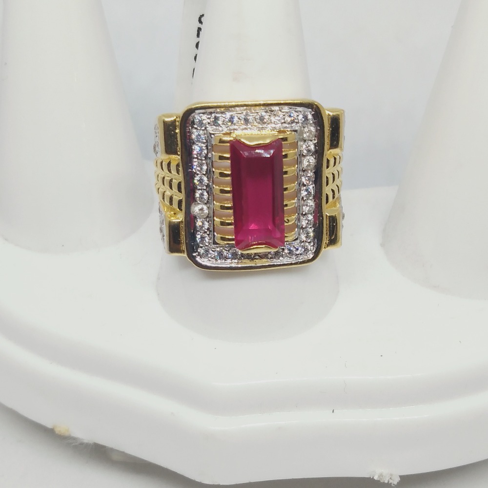 916 Gold Pink Stone  Ring