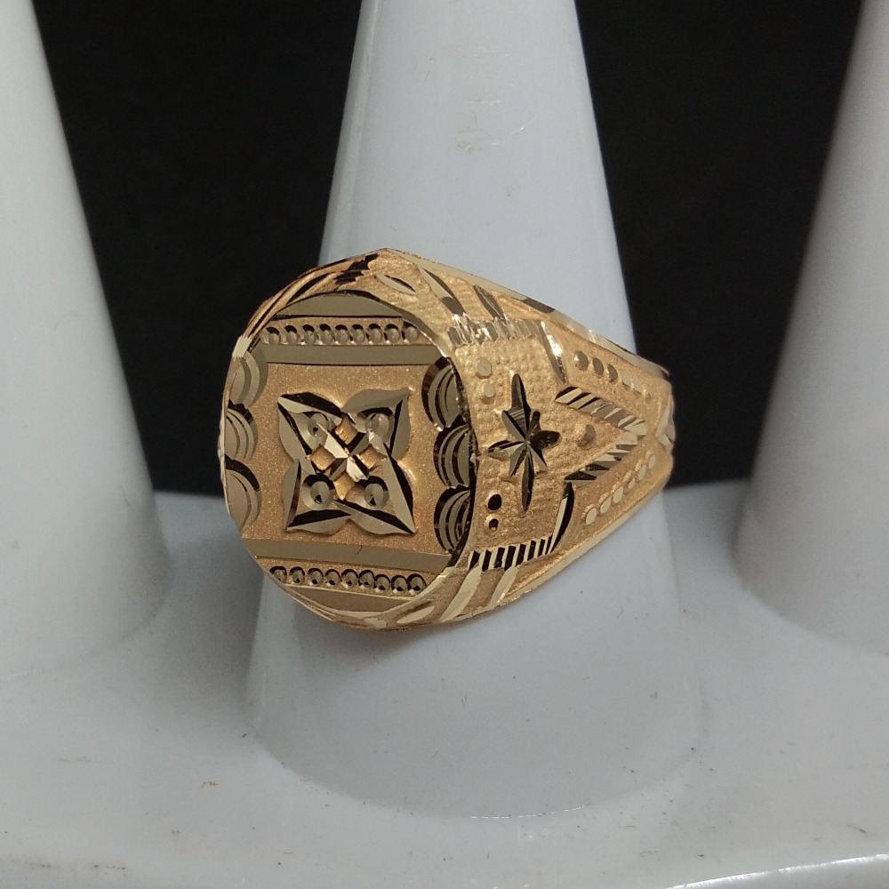 916 Gold Casual Wear Topa Gents Ring