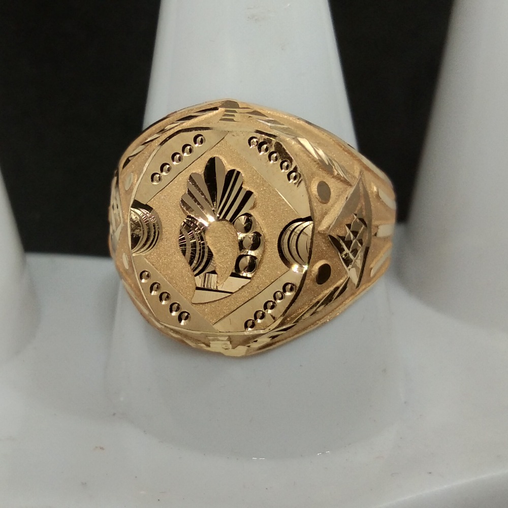 22KT Gold Designer Gents Ring