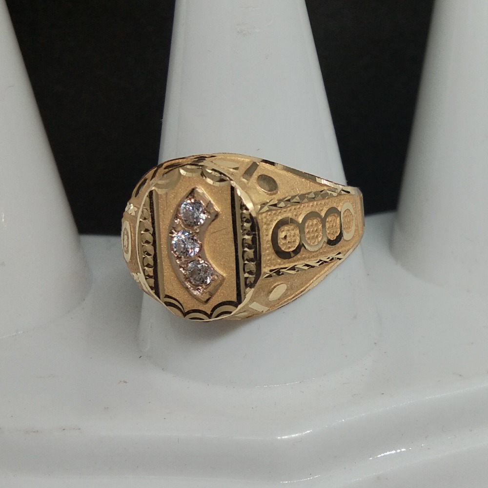 22KT Gold Handmade Topa Gents Ring
