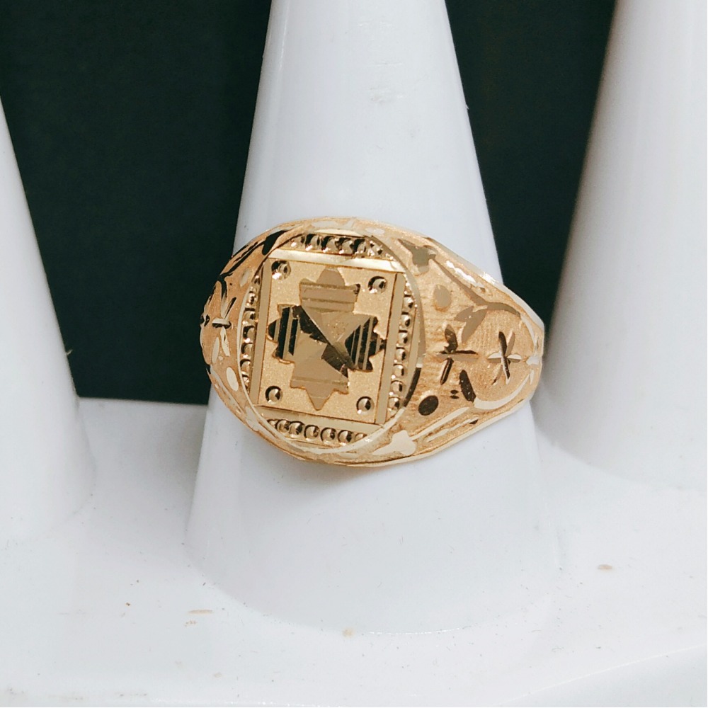 22KT Plain Gold Casual Wear Gents Ring