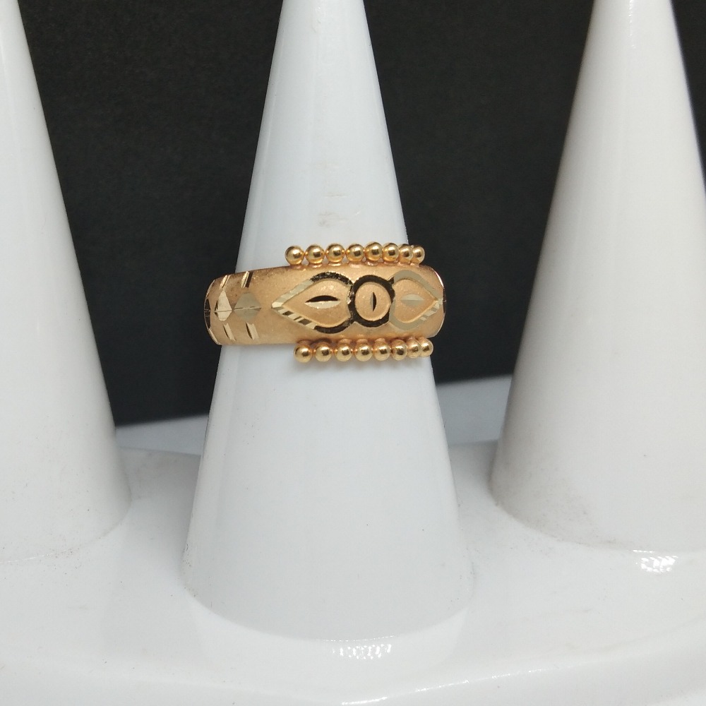 22KT Gold Antique Kada Ring