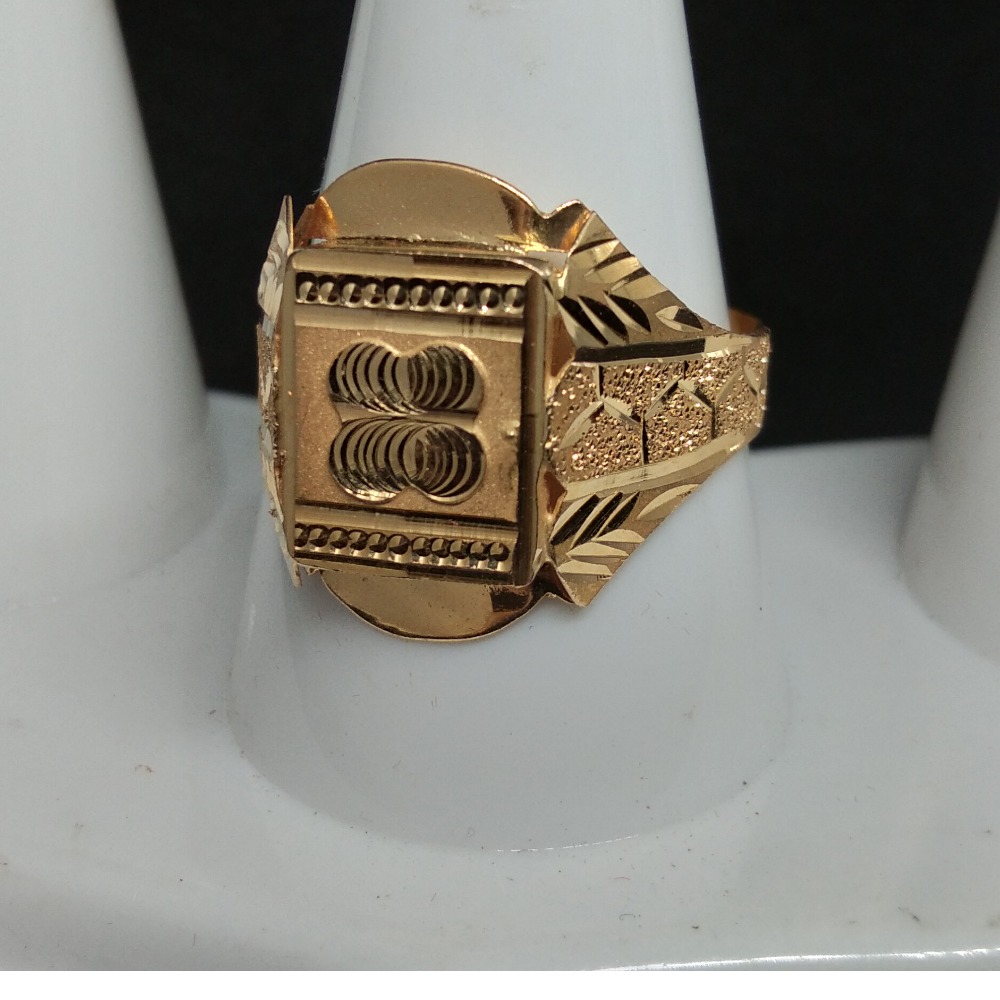 22KT Gold Fancy Designer Gents Ring