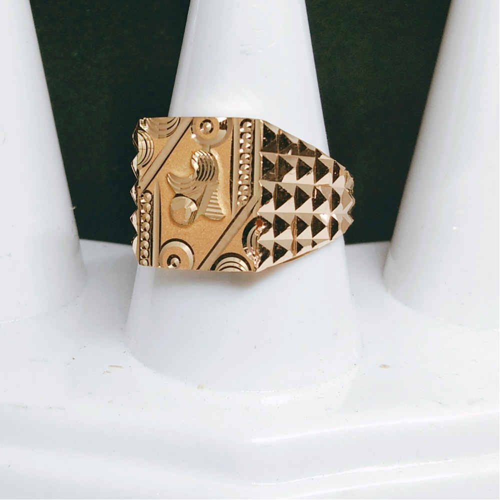 22KT Gold Antique Designer Gents Ring