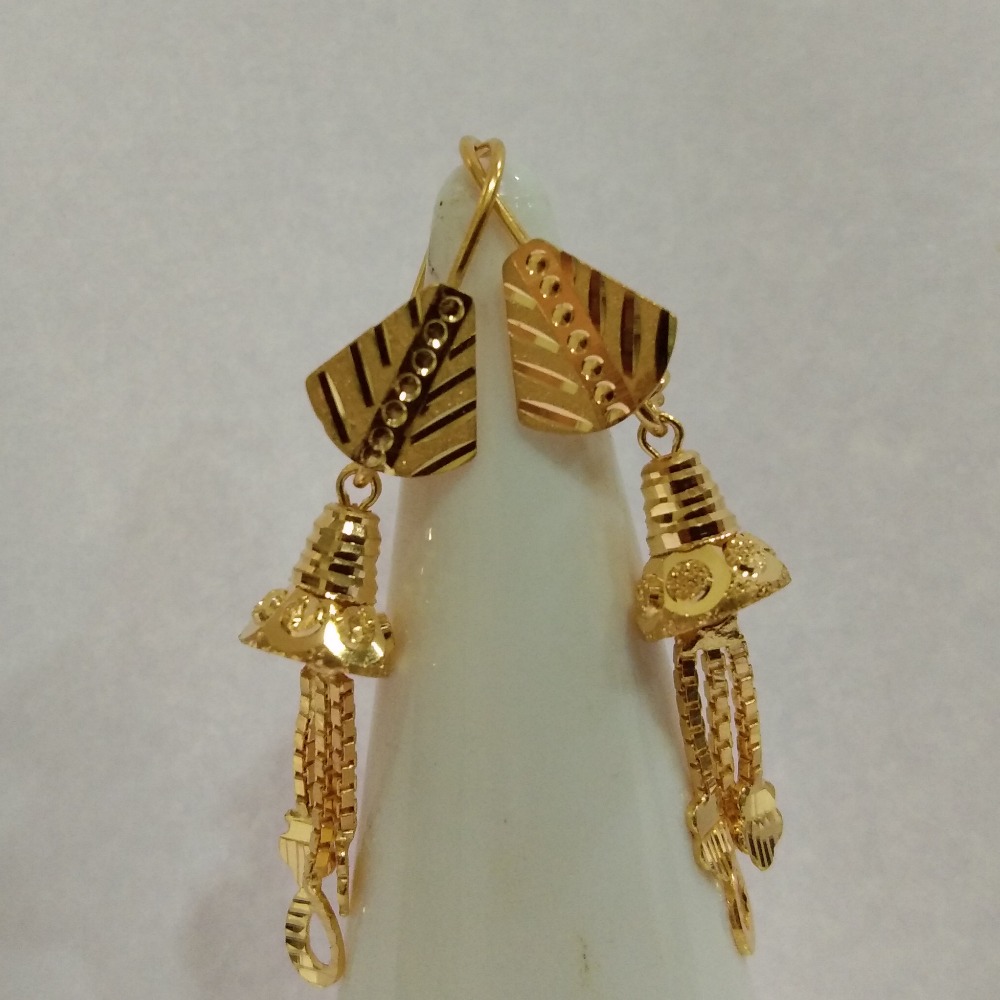 Designer Gold Long Ladies earring