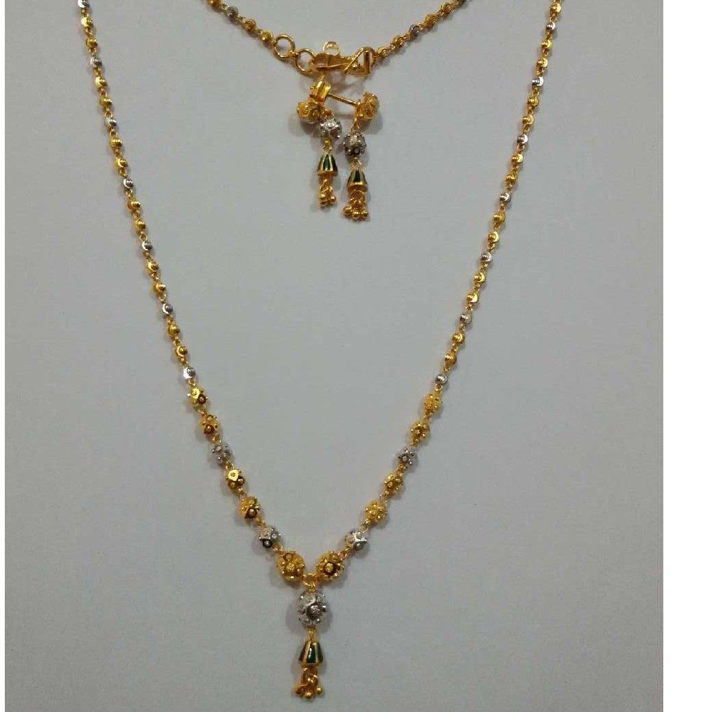 22K / 916 Gold Ladies Vertical Traditional Bridal Mala Set