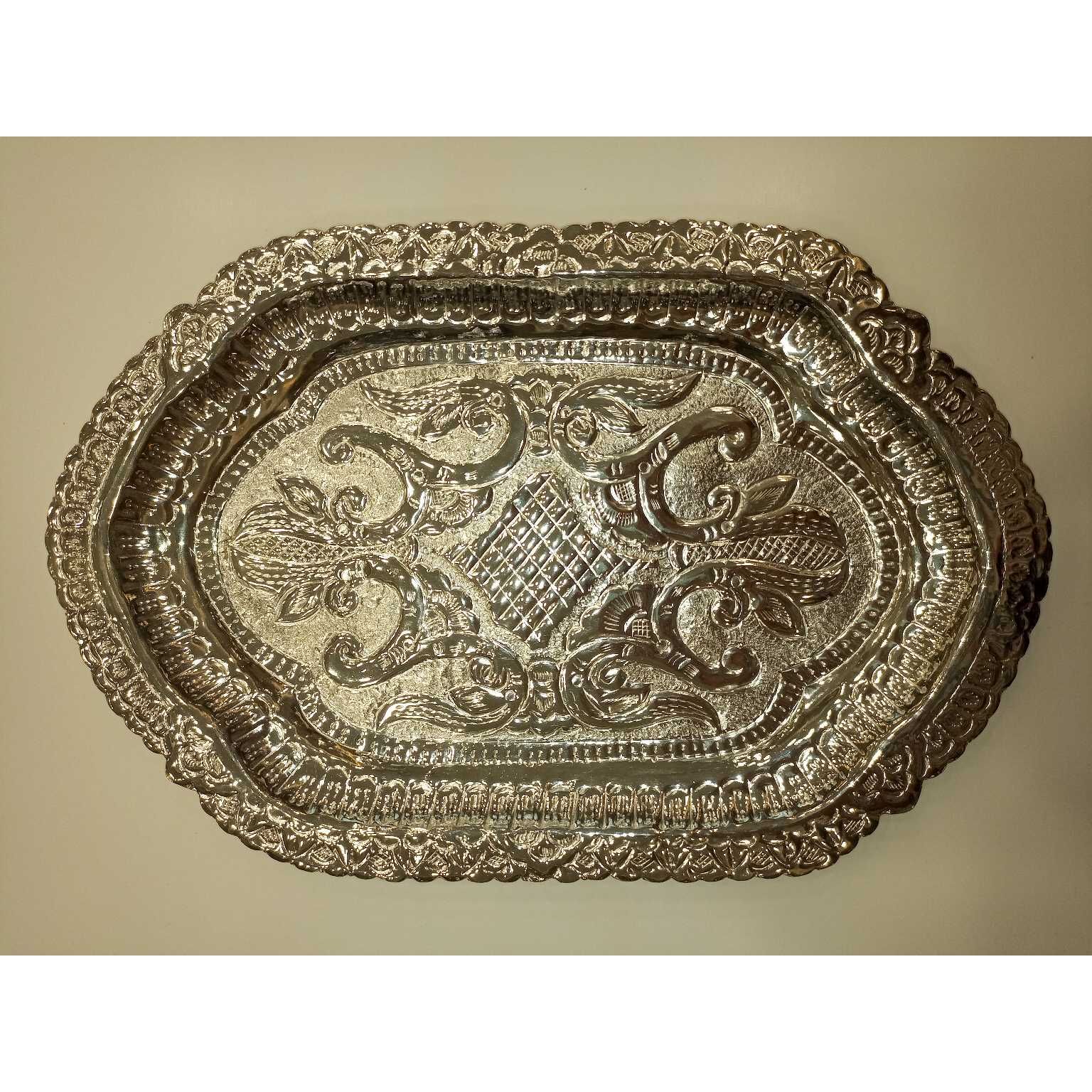 pure silver design tray