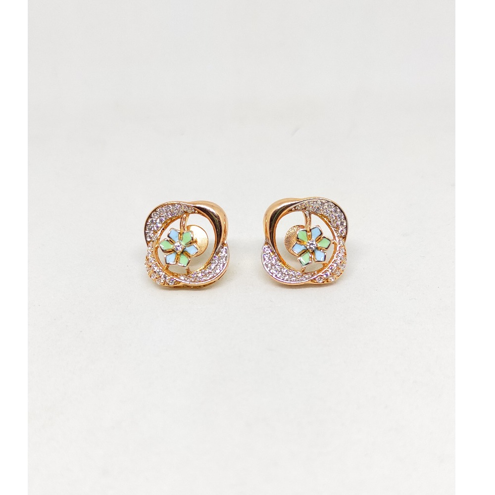 18K Rose Gold Attractive Earrings