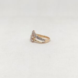 18k Rose Gold Single Diamond Ring