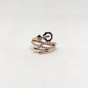18k Rose gold with Butterfly cz Diamond ring