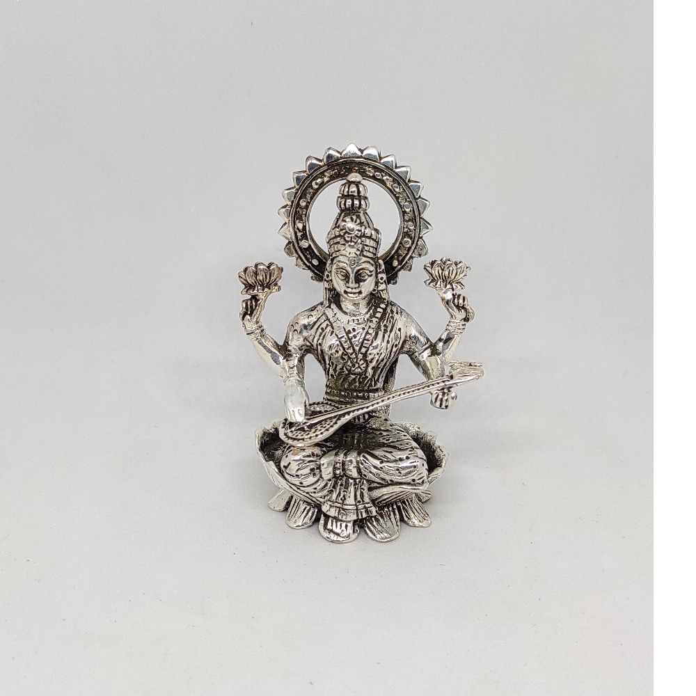 Antique silver goddess Gayatriji