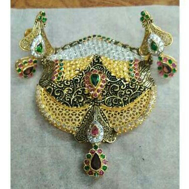 Fancy Gold Antique Mangalsutra Pendant Set