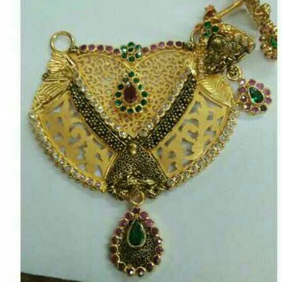 Fancy gold antique Mangalsutra Pendant Set