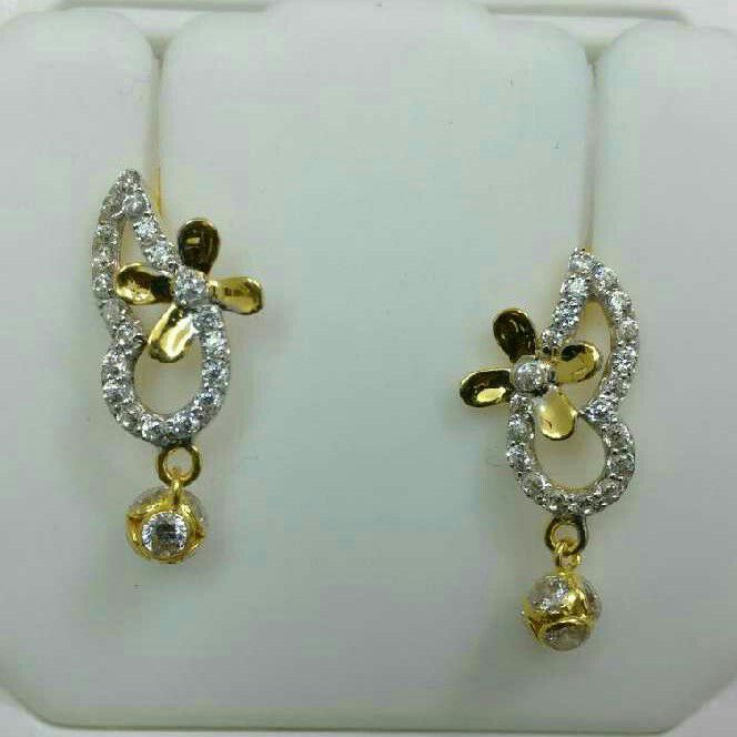 Gold Yellow Ladies Butterfly Earrings