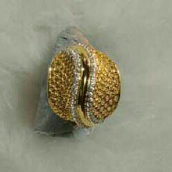 Designer Yellow Ladies Ring