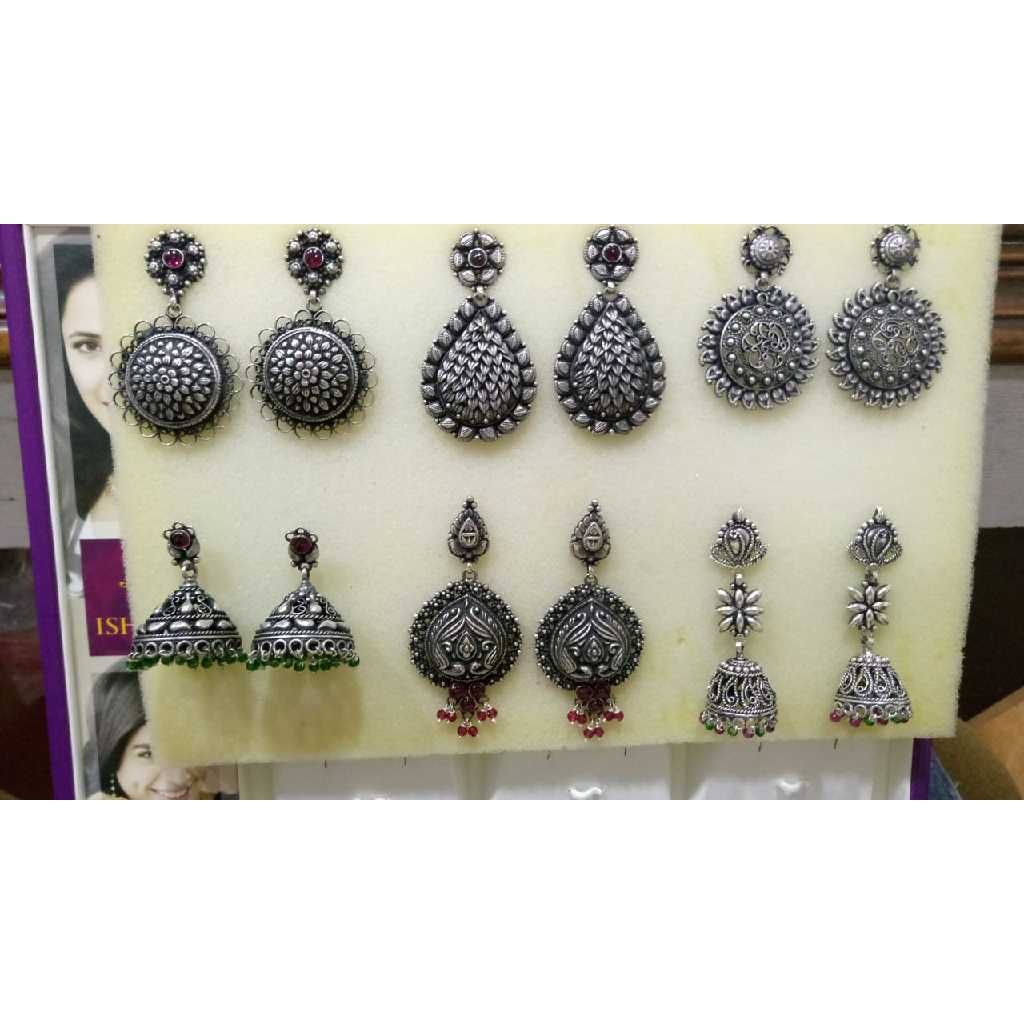 Silver Temple Earring