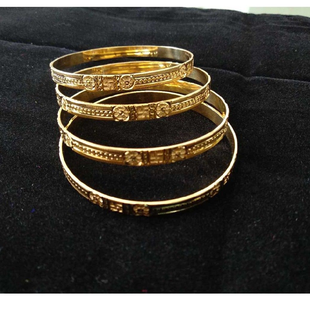 22K / 916 Gold Indian Designer Khila Bangles - Image 2