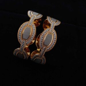 22K Gold Indian CNC Designer Bangles