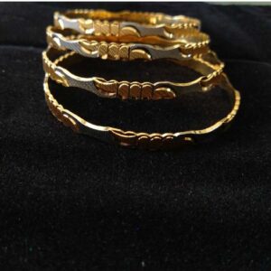 22KT Gold Ladies Machine Cut Designer Bangles