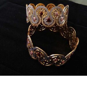 22KT Gold CNC Enamel  Bangles