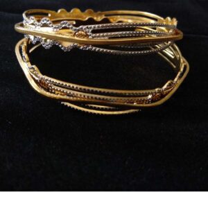 22KT Gold CNC Ladies Indian Laser Bangles