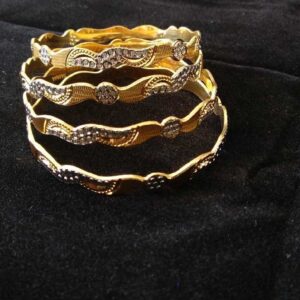 22KT Gold Indian Modern Fancy Bangle Yellow