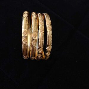 22KT Gold CNC Hollow Khila Bangle