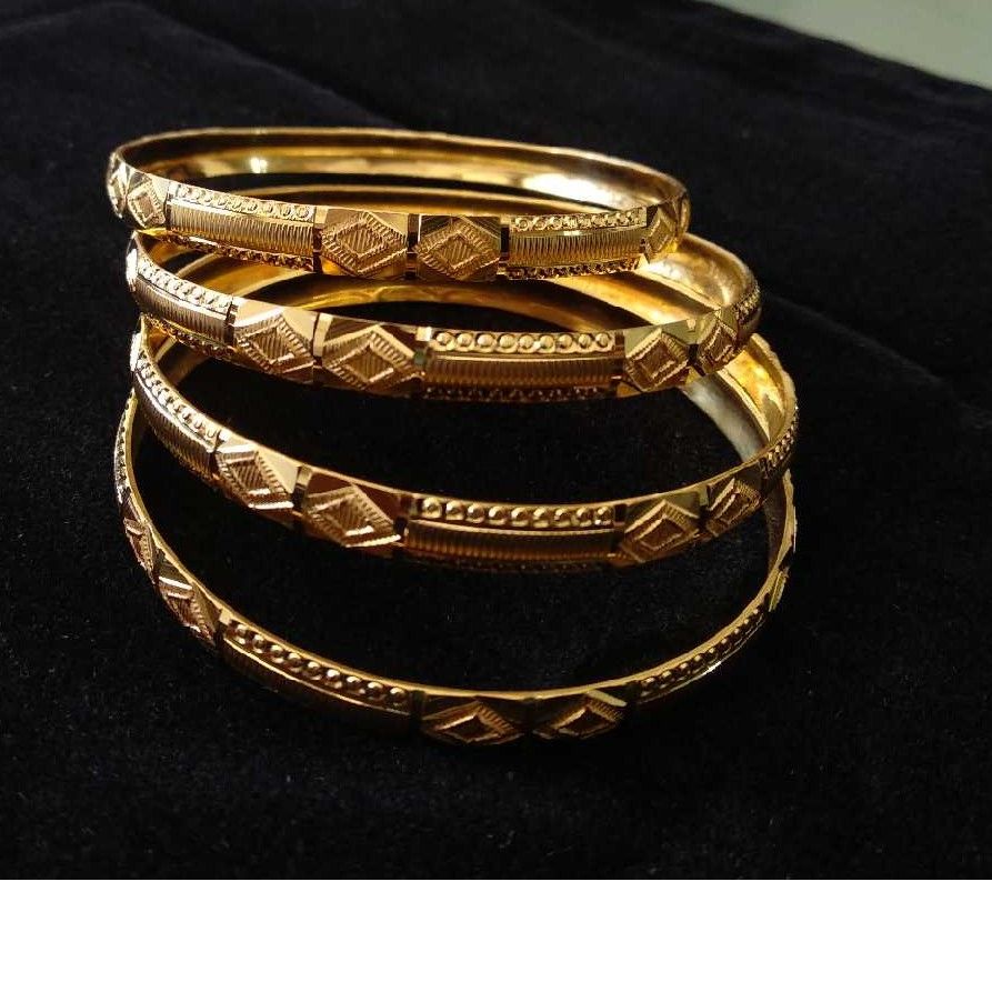 22KT Gold CNC Hollow Khila Bangle