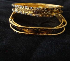 22KT Gold CNC Indian Laser Cut Joint Bangle