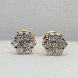 18K Gold Diamond Earrings