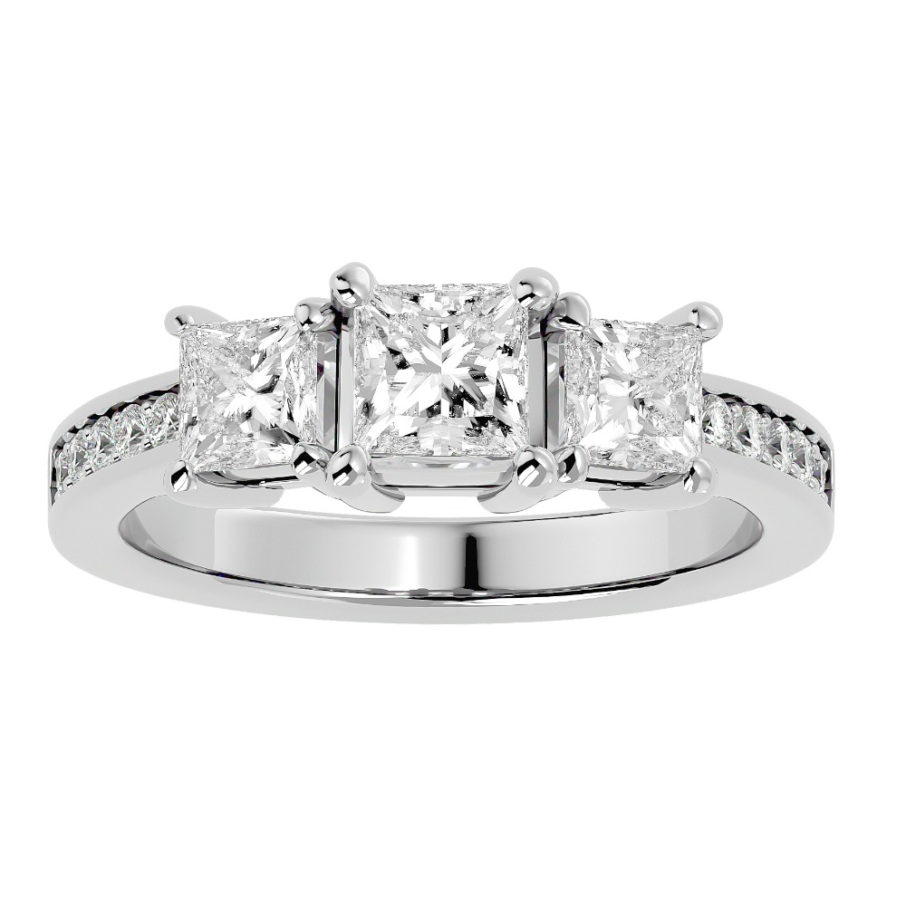 22Kt White Gold Diamond Ring