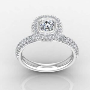 daimond ring 14 k HM WHITE GOLD RING