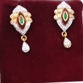 916 Gold hallmarked Earrings RE1270