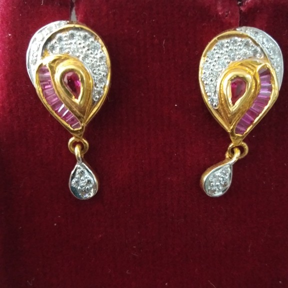 916 Gold halllmarked Earring AF2917
