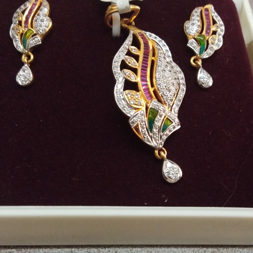 916 hallmarked pendant set re8228