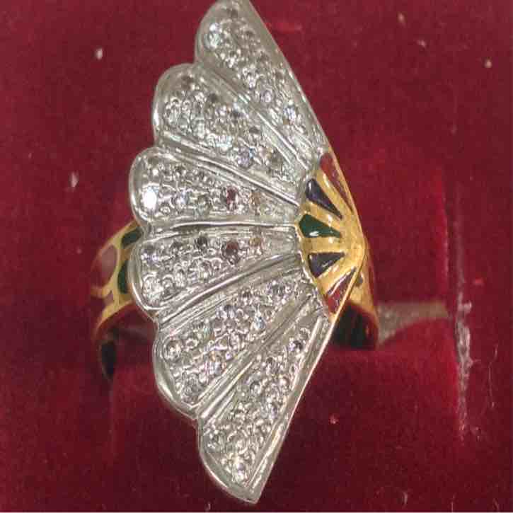 916 Gold Butterfly Ladies Ring