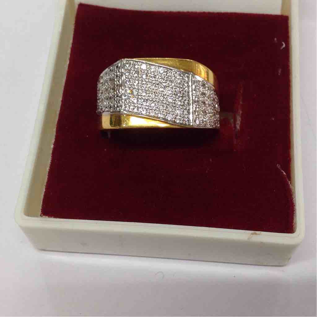 916 Plain Gold Gents Wedding Ring