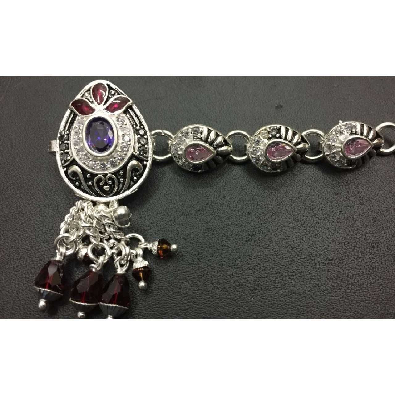 Fancy Silver Payal