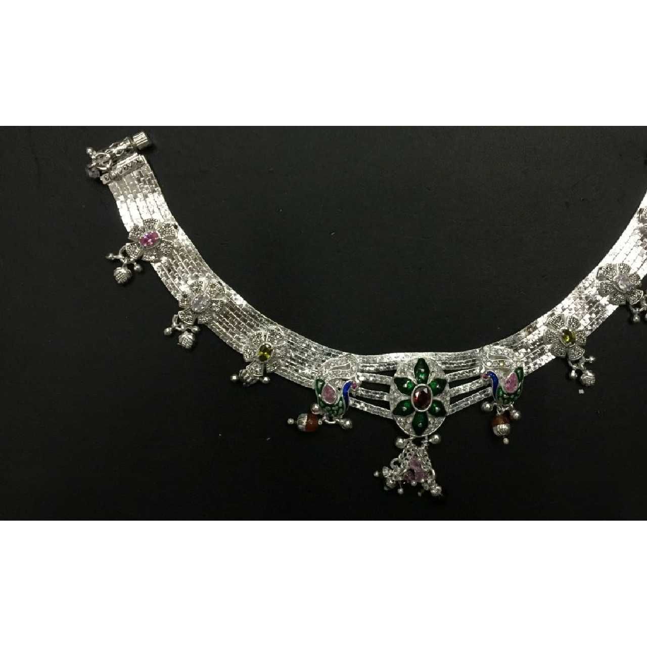 Fancy Silver Payal