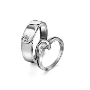 Platinum couple ring