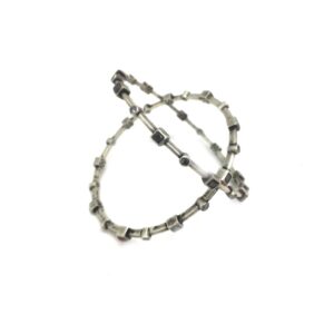 925 Silver Antique Light Weight Studded Bangle
