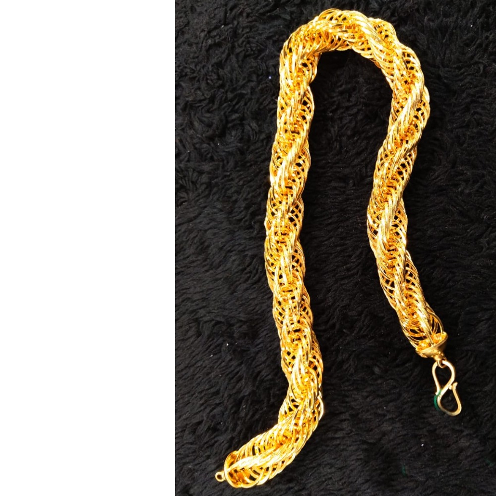 916 Gold Handmade Rajwadi Gents Chain