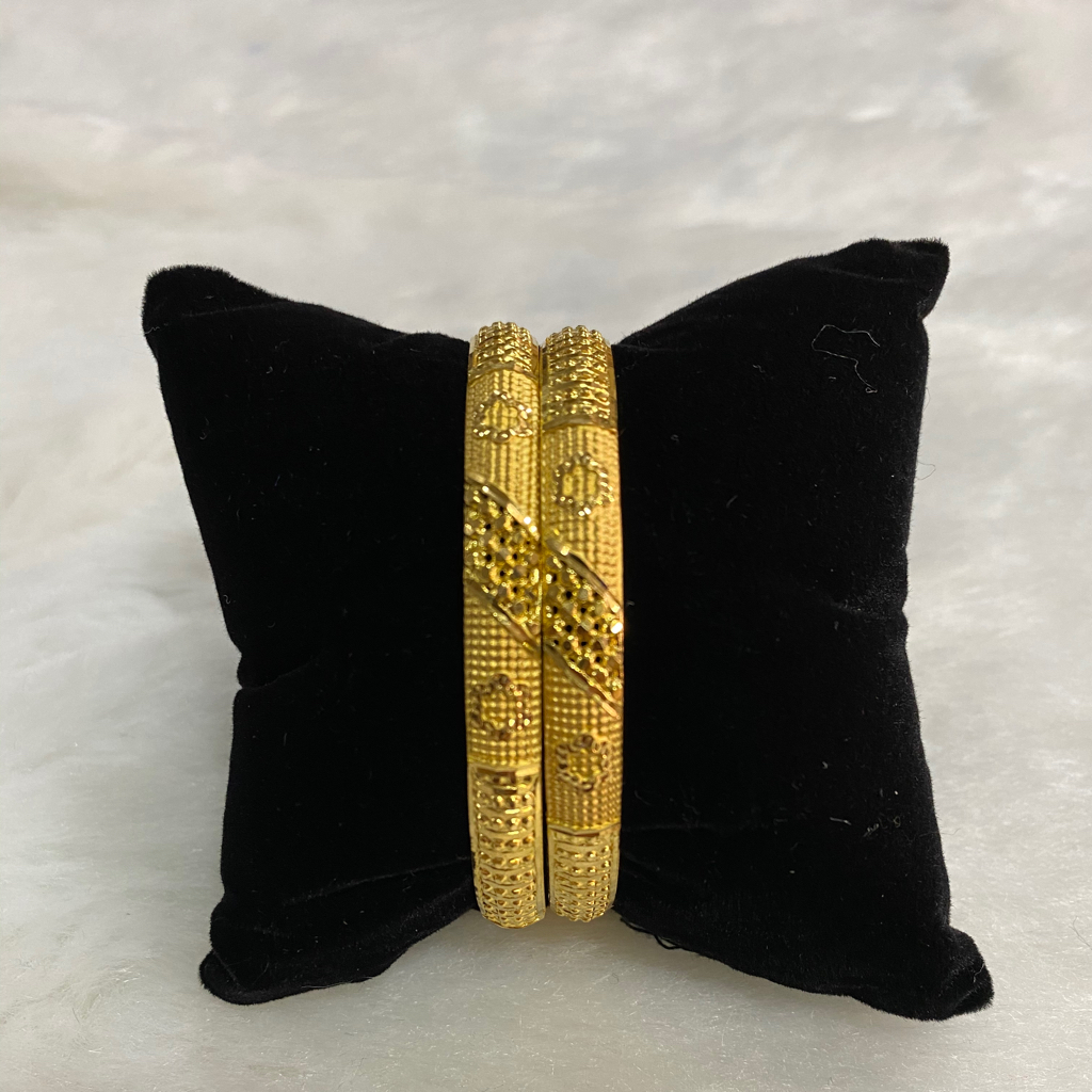 22k gold bangels