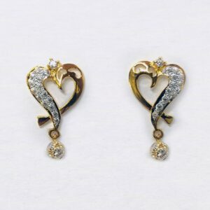 22kt gold cz pendant set sk-ps009