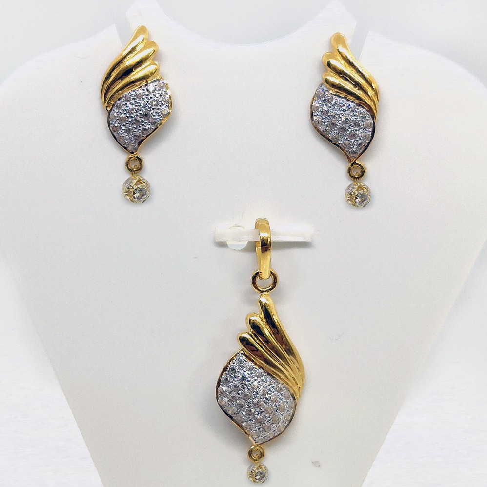 916 Gold CZ Pendant Set SK-PS008